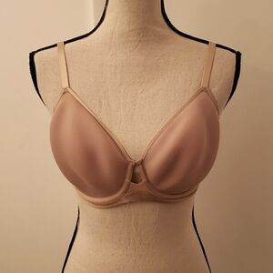 EUC, Soma nuded lightly lined, slightly sheer full coverage bra. 34DD